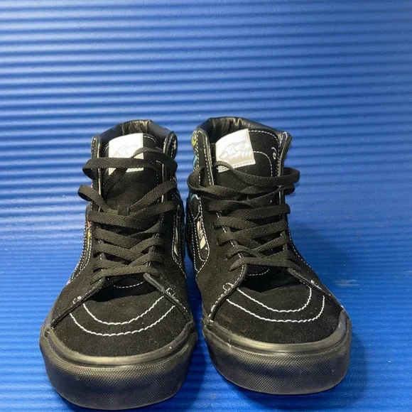 Size 11- Men’s Vans X Disney 100 Villains Sk8 Hi Shoes Black Multi Sneakers NEW - Picture 3 of 10